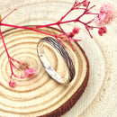 Sterling silver tree rings for women/men, hand carved bark wedding band, natural wedding rings, silver wedding rings, tree wedding band