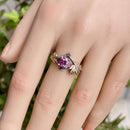 Custom Vintage Alexandrite Sterling Silver Branch Ring, Stress Gemstone Engagement Twig Ring, June Birthstone Wedding Ring, Promise ring