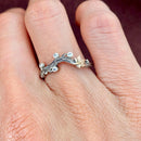 Sterling silver vintage bark texture ring, hand-carved natural style rose gold leaf ring, branch gemstone ring, wedding band, promise ring