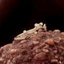 Custom Sterling Silver/14K Gold Tree Branch and Maple Leaf Ring, Natural Engagement Ring, Stackable Ring for Women, Unique Bridal Vine Ring