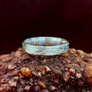 Hand engraved silver wedding rings, statement vintage tree pattern rings, anniversary rings, men's and women's rings, unique engagement ring