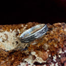 Vintage simple bark carving ring, S999 silver engagement ring, personalized bark ring, original hand-carved, wedding ring for men and women.