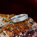 Hand engraved silver wedding rings, statement vintage tree pattern rings, anniversary rings, men's and women's rings, unique engagement ring