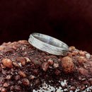 Hand engraved silver wedding rings, statement vintage tree pattern rings, anniversary rings, men's and women's rings, unique engagement ring