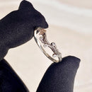 Custom Hand Carved Branch and Maple Leaf Ring, Sterling Silver Women's twig Ring, Natural Engagement Ring, Vine Leaf Ring, promise ring