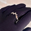 Custom Hand Carved Branch and Maple Leaf Ring, Sterling Silver Women's twig Ring, Natural Engagement Ring, Vine Leaf Ring, promise ring