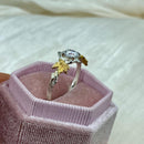 Moissanite Branch Ring: Hand-Carved Sterling Silver Maple Leaf Engagement Ring, Wedding Band, Forest  Style, Bridal gift